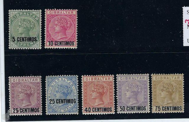 Image of Gibraltar SG 15/21 MM British Commonwealth Stamp